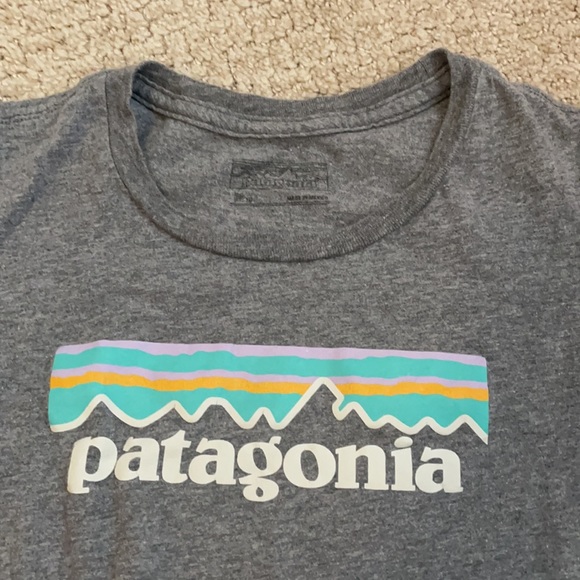 Kids Patagonia logo short sleeved t-shirt - Picture 2 of 4